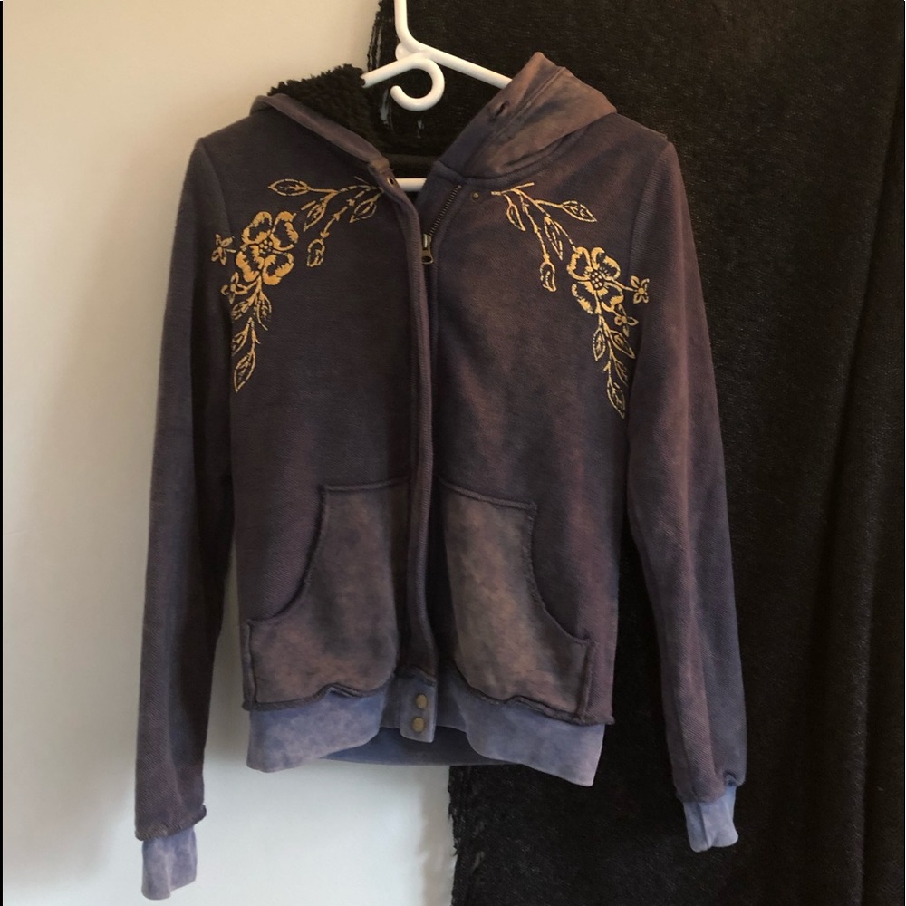 Free People Sherpa Lined Sweatshirt S